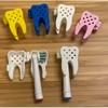 Tooth-Shaped Electric Toothbrush Head Cover, Ventilated Lightweight Dust-Proof Storage, Essential for Frequent Travelers