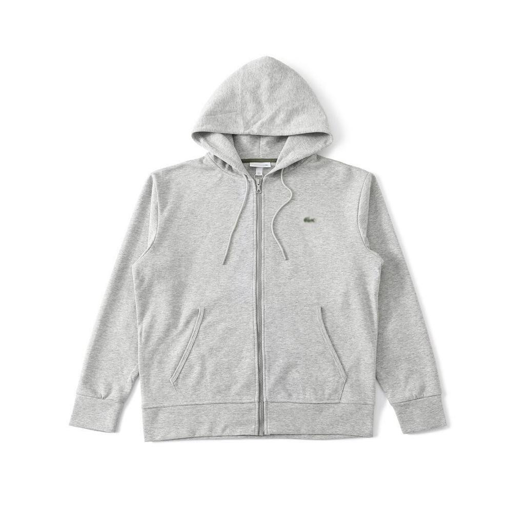 Felpa con cappuccio unisex ricamata French Crocodile con logo a forma di pesce
