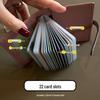 Exquisite 2025 Women's Slim Card Holder - High-Capacity Genuine Leather, Multi-Card Slots, Niche Design