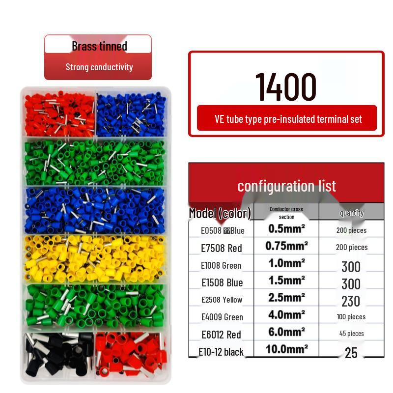 VE Type Copper Tube Cold-Pressed Terminal Pin Set