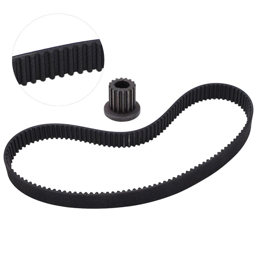 16T 8mm Drive Belt Rubber Synchronous Belt Durable Closed Loop Pulley Belt E-Bike Scooter
