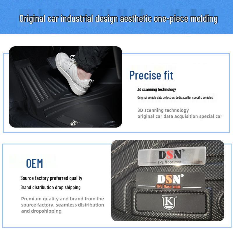 Eco-Friendly & Odor-Free Car Floor Mats for Volkswagen Touran L (2016-2021)