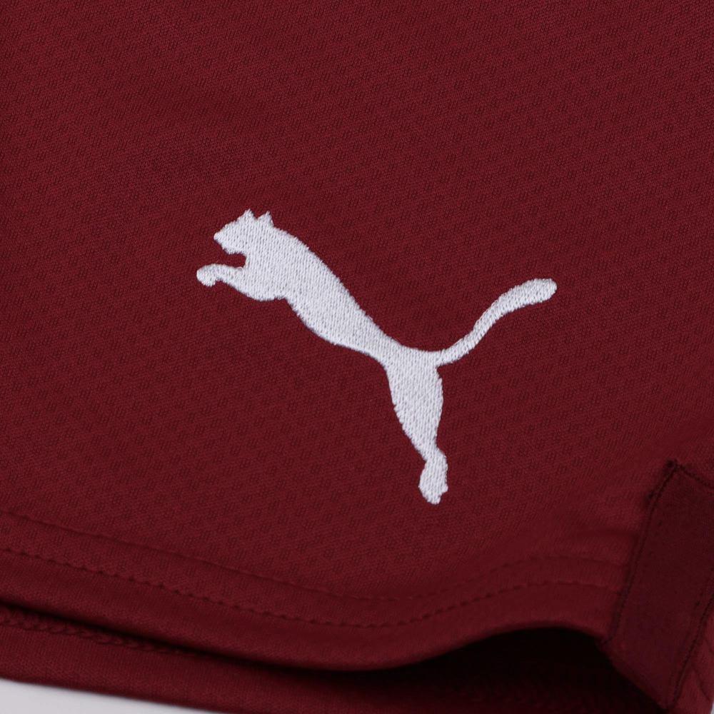PUMA MCFC CNY Year Of The Rabbit Logo Print Straight-Leg Shorts Men Bottoms Red 765752-05