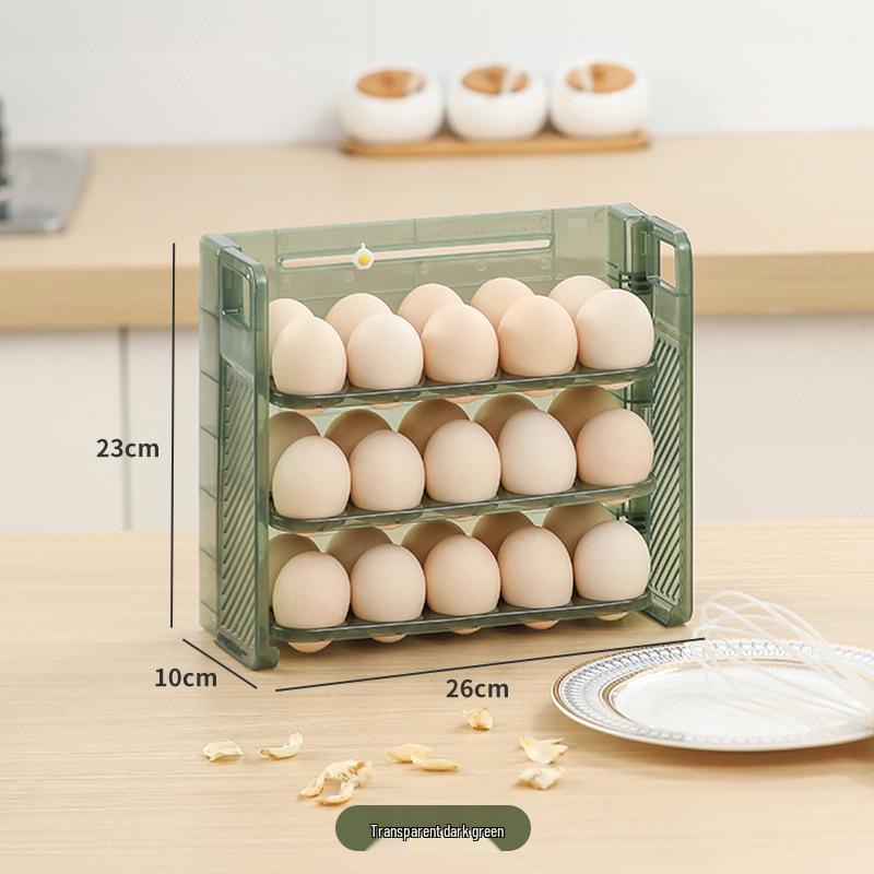 Multi-Layer Egg Storage Box - Fresh-Keeping, Anti-Fall, Food Grade, Handheld with Timer