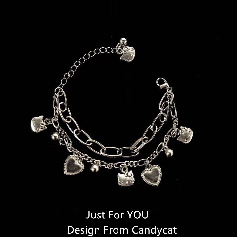 Cartoon Cat Rhinestone Necklace - Fashionable Girly Student Best Friend Chain with Niche Design.