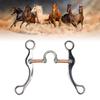 Stainless Steel Horse Mouth Bit Wear Resistant Equestrian Equipment Horse Gag Bit Racetracks