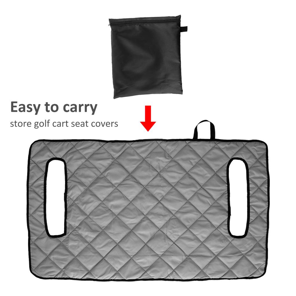 Golfbilssätesskydd Mjukt Halkfritt Golfbilssätshandduk Andningsbart Golfbilssätesskydd Passar de flesta 2-sitsiga Golfbilar