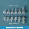 Luer Lock Adapter Pp Material Connector Air Valve Pipe Dispensing Glue Subpackaging Syringe Barrels Fitting