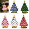 Christmas Tree Pendant 5 Pcs 2D Flat 250 Anniversary USA Ornament Year Unique Car Hanging Ornaments of America 1776-2026 Acrylic Patriotic Decoration