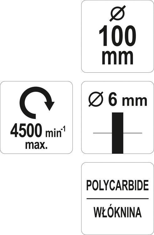 YATO 100MM DISC BRUSH WITH SHANK YT-47802