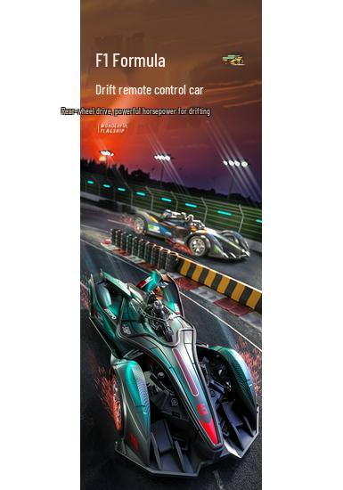 Rechargeable F1 RC Racing Car - Impact-Resistant, Four-Way, Rear-Wheel Drive Toy for Kids