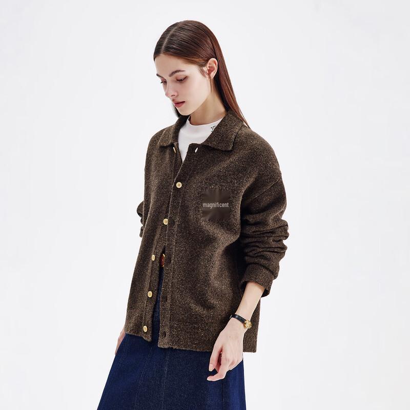 NVG·YOUNG Unisex Wool Blend Knit Cardigan