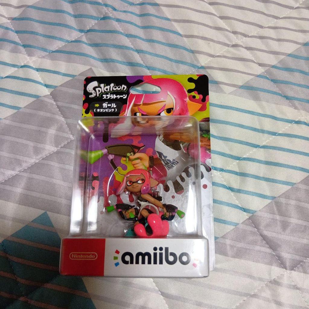 [USED] Splatoon amiibo Girl (Neon Pink)