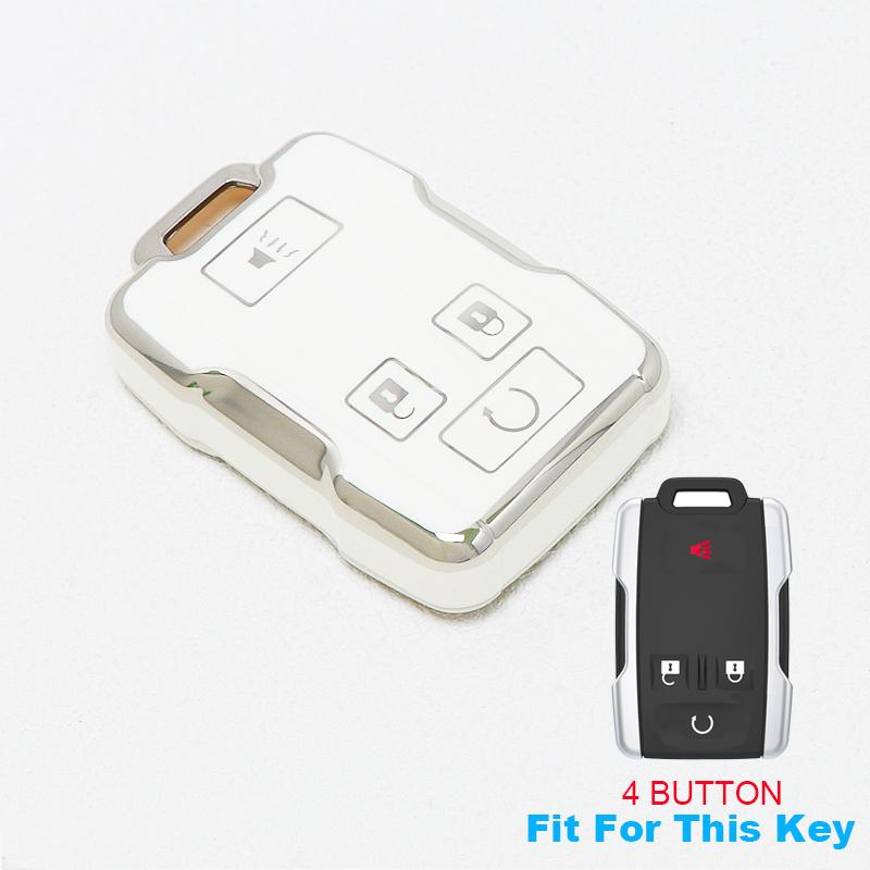 TPU Entry Case Remote Key Fob Shell for Chevrolet Silverado 1500 Colorado 2500 3500 Tahoe Suburban for GMC Sierra Canyon 2014