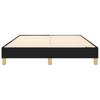 Vidaxl Bed Frame Without Mattress, Black, 140X190 Cm, Upholstered