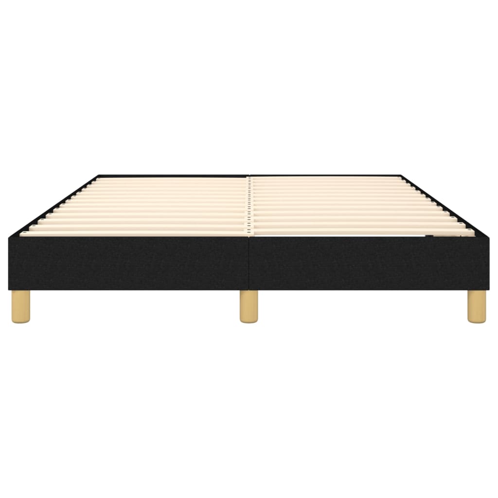 Vidaxl Bed Frame Without Mattress, Black, 140X190 Cm, Upholstered