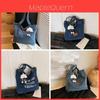Denim Tote Bag For Women With Magnetic Closure And Large Capacity For Daily Use