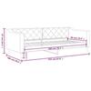VidaXL Taupe Daybed 90x200 Cm Fabric 354164