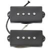 Musiclily Pro Alnico 5 Precision Bass Pickup Split for Precision Black PB-60S Set, Coil, 10.5K, 4-String Bass,