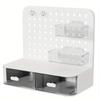 Kawaii Hook Drawer Type Hole Board Small Card Stand Display Desktop Idol Storage Box Desk Stationery Organization Storage Rack