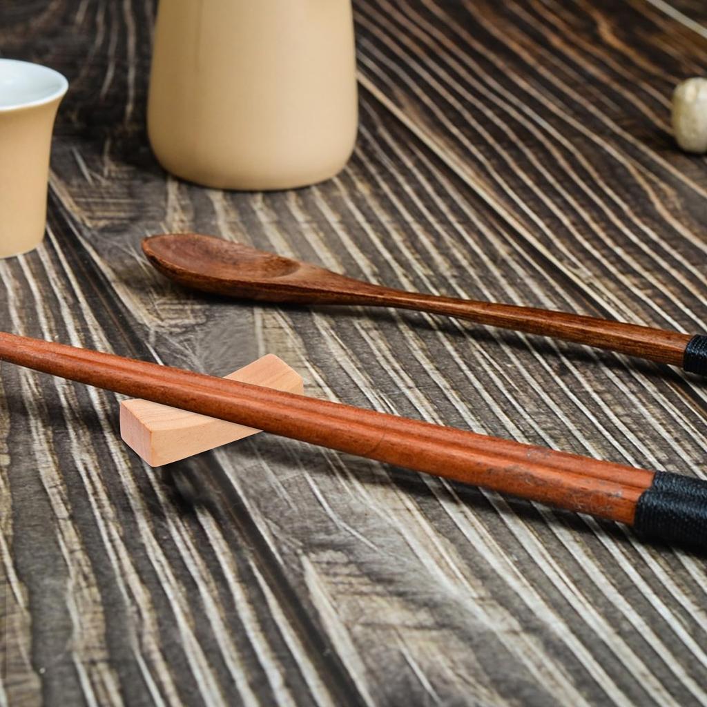DOITOOL Podstavec na hůlku Podstavec na dřevěnou lžíci Hůlka Polštářek Podstavec na lžíci Stojan na hůlky v japonském stylu Odpočinek na příbory Japonské dekorace na nádobí