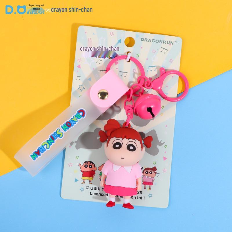 Crayon Shin-chan Keychain: Anime Backpack Charm & Student Gift