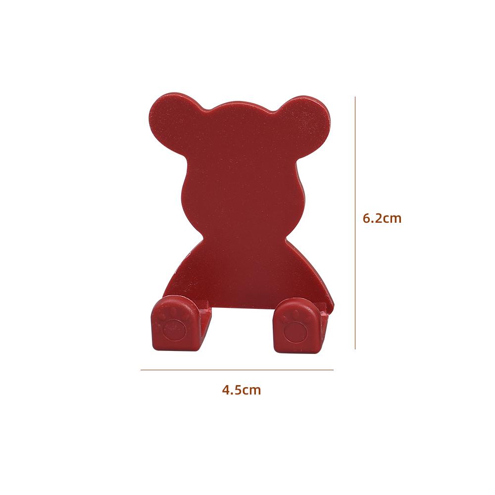 1PCS Bear Double Hooks Without Punching Holes