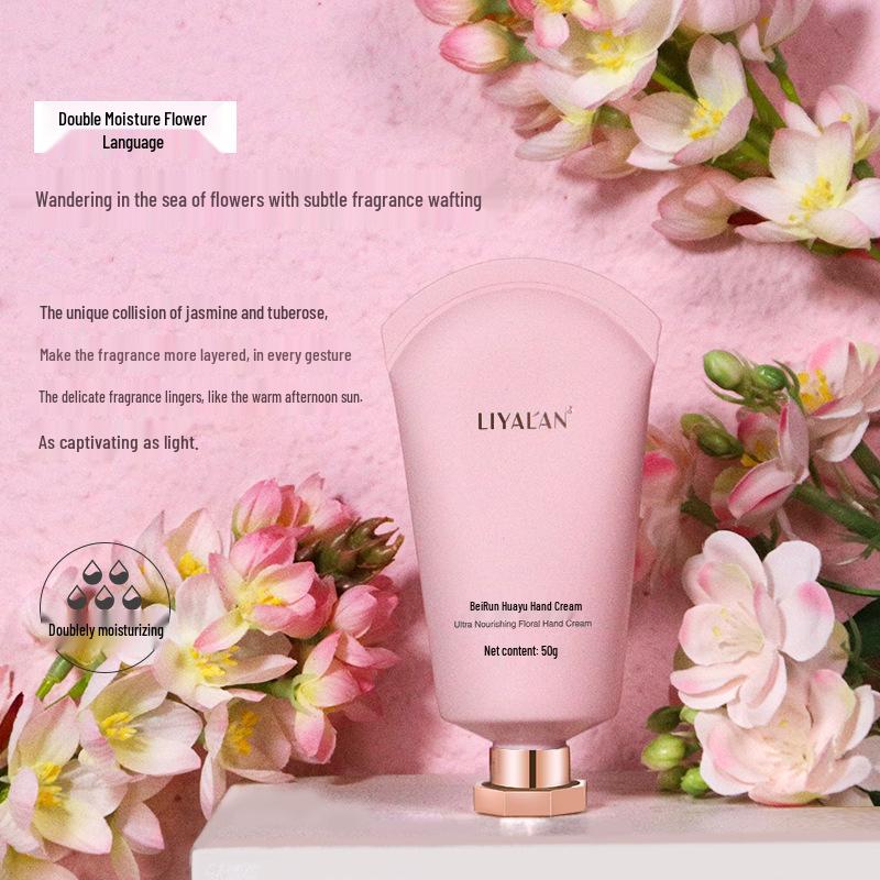 Tuberose Scented 50g Non-Greasy, Refreshing, Moisturizing, Anti-Cracking Hand Cream