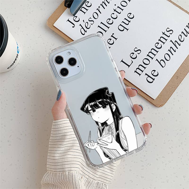 Чехол для телефона Manga Chibi Komi Shouko Komi-san для iPhone 11 12 Mini 13 Pro XS Max X 8 7 6s Plus 5 SE XR Прозрачный чехол iPhone13PROMAX
