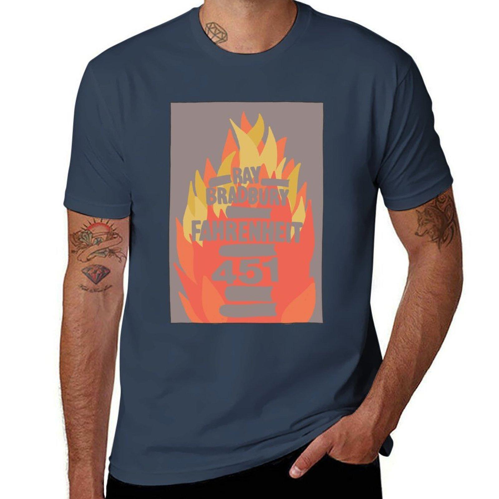 Fahrenheit 451 Tshirt Plus Size Basic Short Sleeve Top S