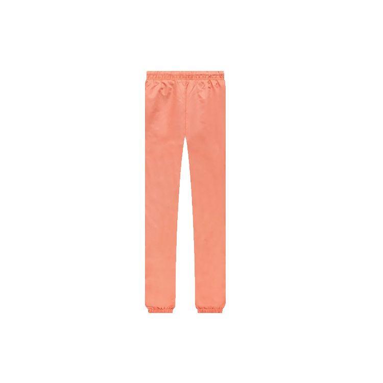 Fear of God Essentials FW22 Track Pants With Elastic Waist And Knit Cuffs Men Bottoms Coral-Red FOG-FW22-748