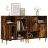 vidaXL Sideboards 2 Pcs. Smoked Oak 60x35x70 Cm Wood-based Material