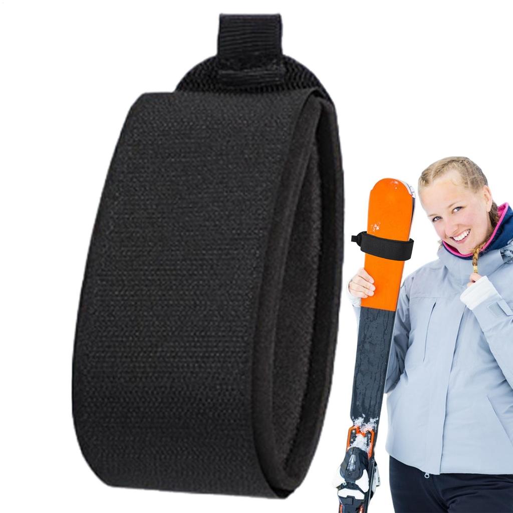 1pcs Adjustable Ski Wraps Ties Lightweight Soft Ski Straps Ski Accessories Ski Wraps EVA Protective Pads