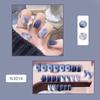 Cute Japanese Cat Eye Short Handmade False Nails Nail Art Stickers
