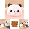 Cute Two Bubu Plush Bear Pillow Cozy Short Plush Stuffed Animal For Kids Room