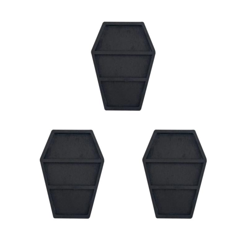 

Миниатюрная полка для мелочей в форме гроба Полка Кукольный домик Миниатюрный декор Готический Деревянный поднос для демонстрации ювелирных изделий Хранение колец