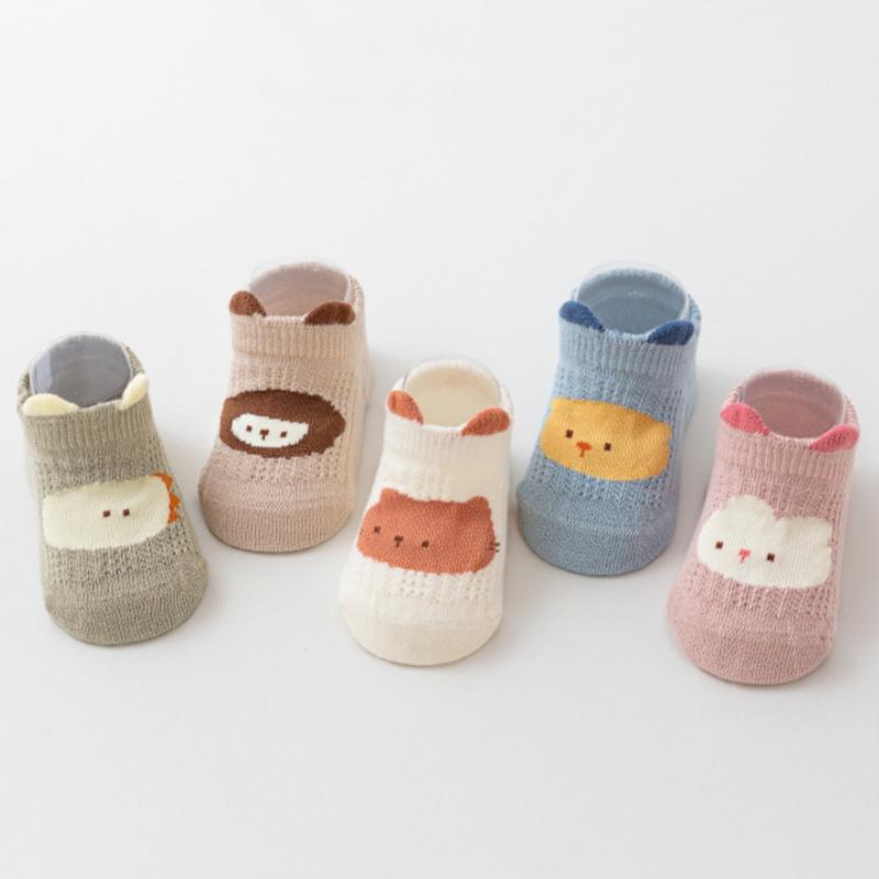 Baby Boys Girls Soft Socks Anti Slip Floor Socks Cartoon Infant Kids Ankle Socks Thicken Warm Indoor Cute Socks 0-5years