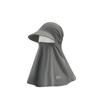 Ice-Silk Full-Face UV Protection Hood Moisture Absorbing Solid Color All-in-One Sun Hat Integrated Neck Scarf