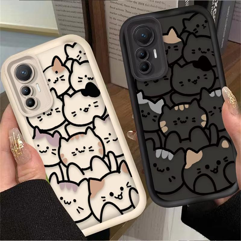 Cartoon Animal Cute Cat Pattern Phone Case For Xiaomi Mi Poco X6Pro X6 X7 X5 Pro Mi Poco F7 F6 F5 Pro Soft Silicone Cover