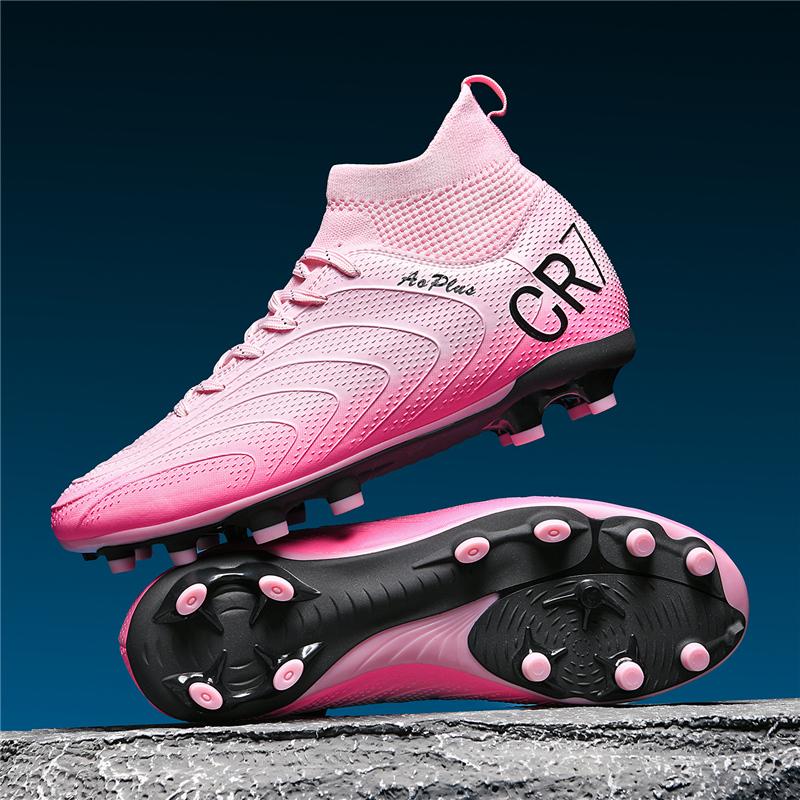 Neue Herren Fußballschuhe Outdoor Sport Jungen Lange Stollen Trainingsschuhe Fußballschuhe Erwachsene Rutschfest Atmungsaktiv Spiel Komfortabel