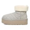 UGG Stivaletto Classico Mini Platform in Feltro Grigio Sneakers da Donna 1144047-GREY