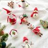 Christmas Tree Pendant Felt Desktop Ornament Snowman Deer Head Felt Small Pendant Decoration Christmas Pendant