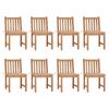 Day and Night - Day and Night Garden Chairs 8 Units Solid Teak Wood with Cushions