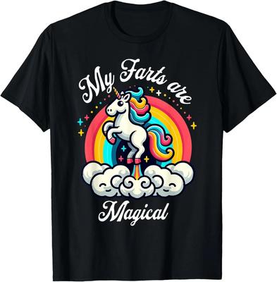 Mein Furz ist ein magisches Regenbogen-Einhorn Lustiges T-Shirt