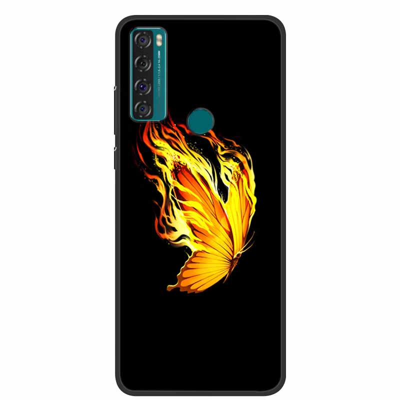 Case For TCL 20 SE Luxury Silicone TPU Soft Phone Cover For TCL 20 SE Case T671H 6.82" Funda Animal Capa Cute Shockproof Coque