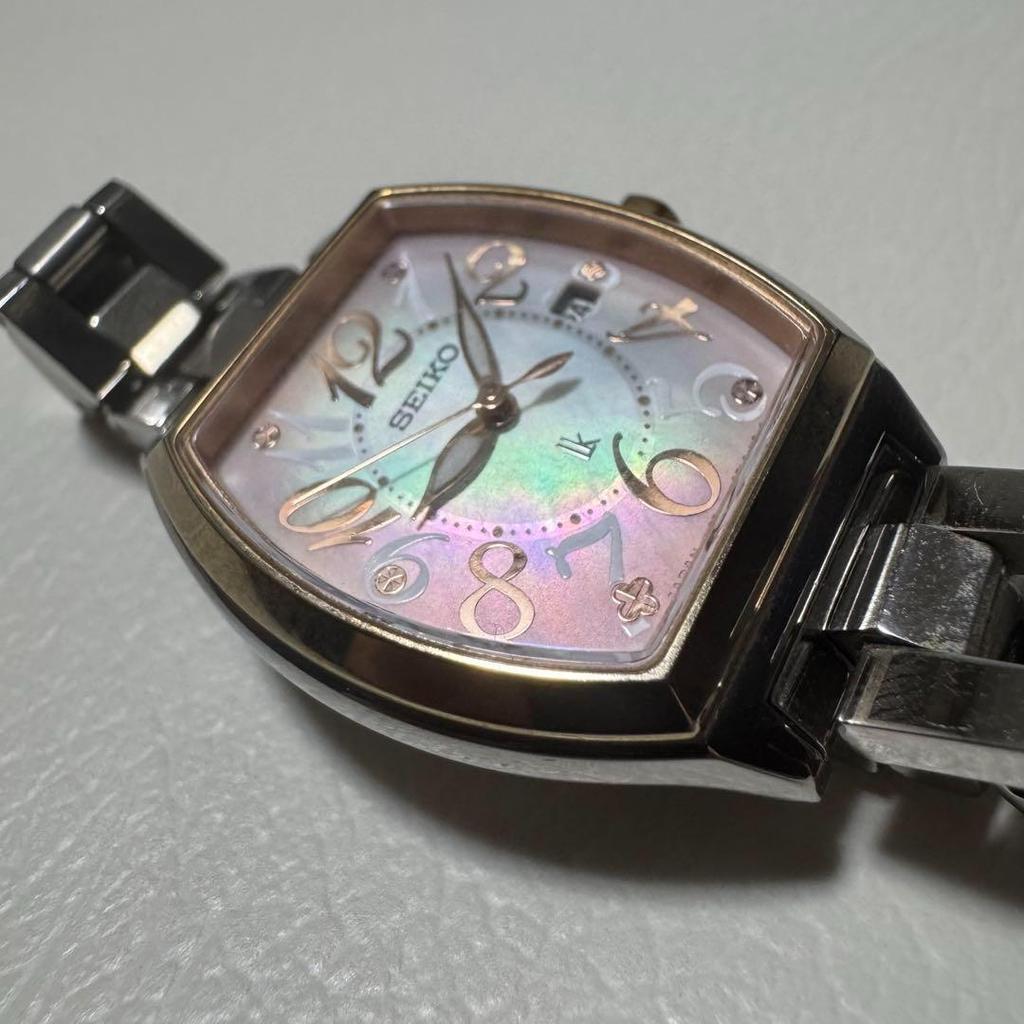 [USED] SEIKO Lucia Shell Dial V137-0CD0 Solar Women's Watch