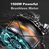 Bici elettrica RANDRIDE YX80 Motore brushless da 1500 W Batteria da 48 V 20 Ah Pneumatici larghi CST da 26 x 4,0 pollici Velocità 50 km/h Freno idraulico E bike