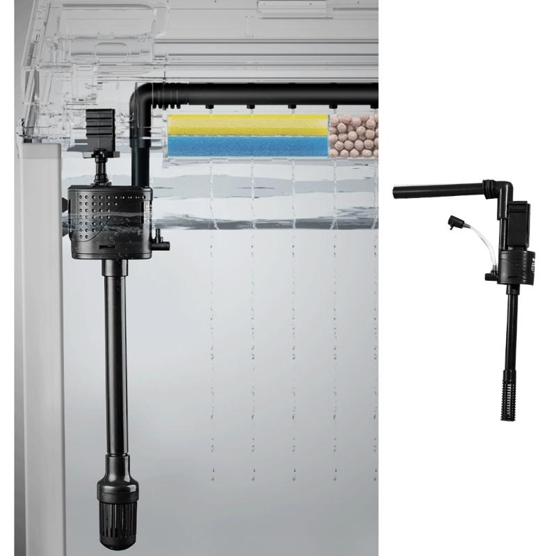 Aquarienfilter mit Wasserreinigung Aquarienpumpe Biochemischer Filter Geräuscharm Interner Filter zur Sauerstoffanreicherung