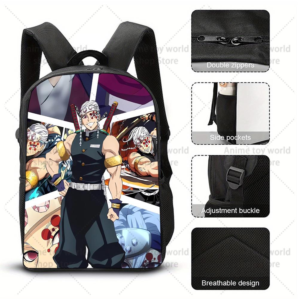 Demon Slayers Backpacks for Student Women Men Travel Bag Cartoon Graphic Print Mochila Kawaii Backpack School Bag Birthday Gift