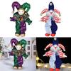 7 Inch Ceramic Figurines, Bendable Arms And Legs, Hand Painted, Stand Up for Desktop,